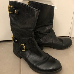 Women’s Black Leather Steve Madden boots